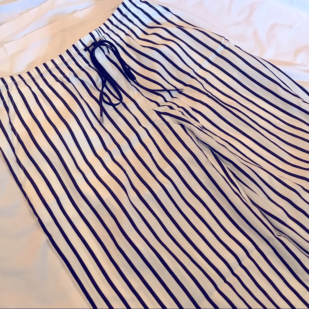 Polo Ralph Lauren | Striped Twill Wide Leg Pant Size M - Picture 8 of 9